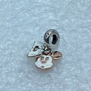 Pandora, “Peekaboo “ Mickey Mouse Double Dangle Charm S925 Ale 780112C01 D20-11
